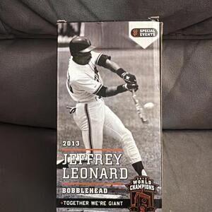 2013 JEFFREY LEONARD BREAST CANCER PINK BOBBLEHEAD SF GIANTS SGA ONE FLAP DOWN